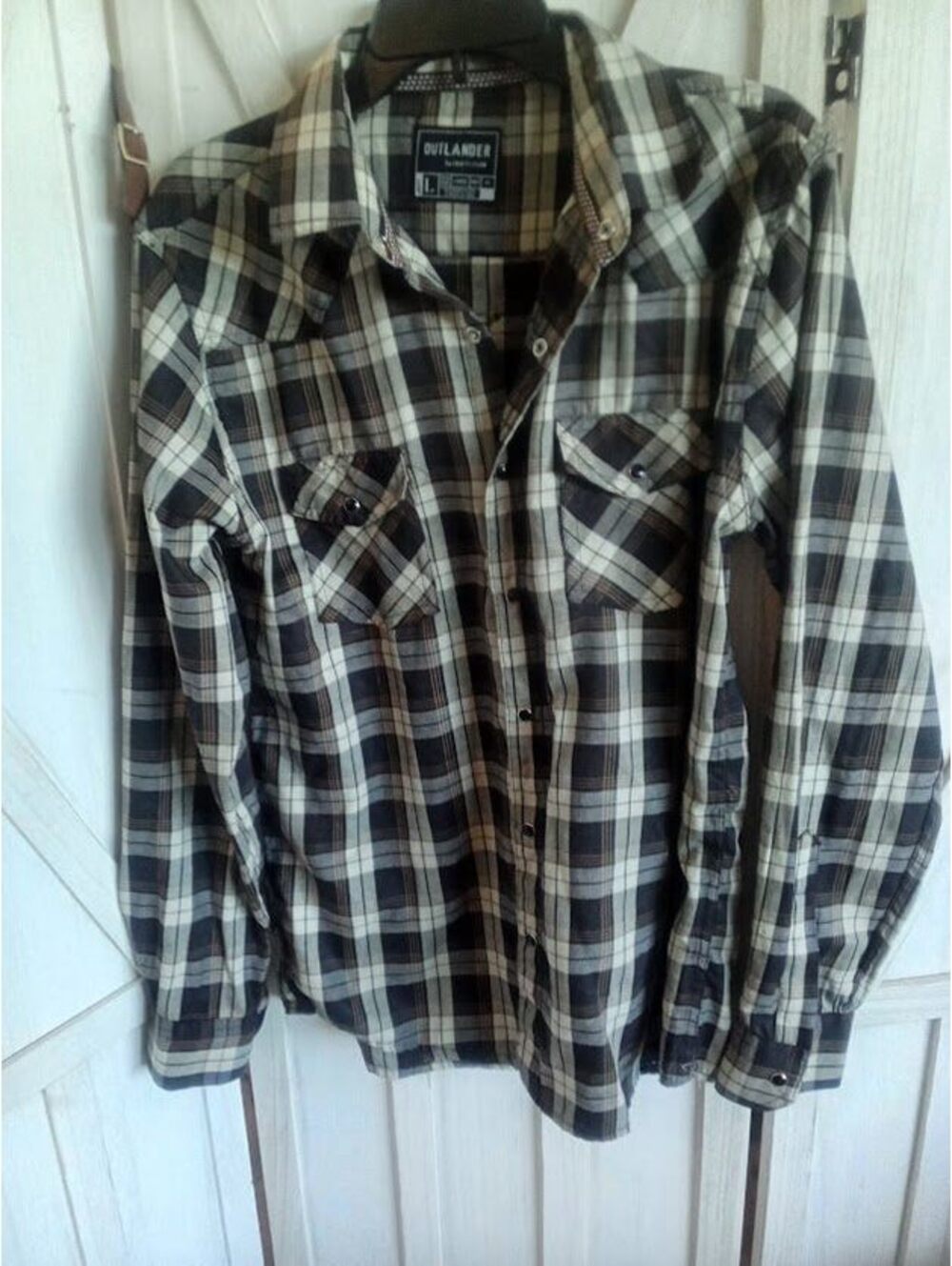Outlander by Craft + Flow Earth-Tone Western Snap Shirt #Grunge #Cowboy